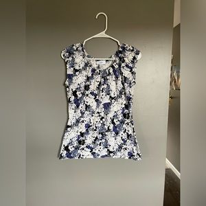 Ann Taylor loft flowered shirt